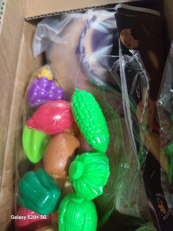 Photo 1 of 118Pcs Mini Play Kitchen Accessories for Kids, Pretend Cooking Playset with Cookware, Tableware & 2 Fruit Sets, Learning Gift for Girls, Boys, Toddlers, Pink