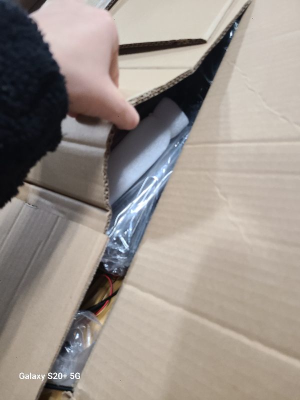 Photo 1 of 10.5FT Outdoor Animated Flying Witch Halloween Decor on Broom, Sound Activation,Eyes Glowing,Scary Sounds, Animatronics Hover Witch for Garden Yard Lawn Decorations