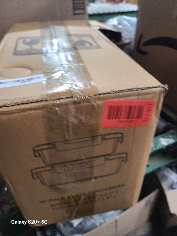 Photo 1 of [10-Pack]Glass Meal Prep Containers with Lids, MCIRCO Glass Food Storage Containers with Snap Locking Lids, Airtight Lunch Containers, Microwave, Oven, Freezer and Dishwasher, White