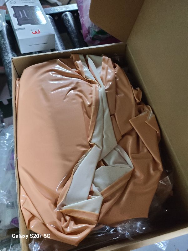 Photo 1 of 2 PCS Striped Pool Floats for Adults Extra Large 42 inch Swimming Rings Tube with Handles -Inflatable Pool Float Tube for Adults Pool Floats for The Beach, Party, Vacation (Orange, XL)