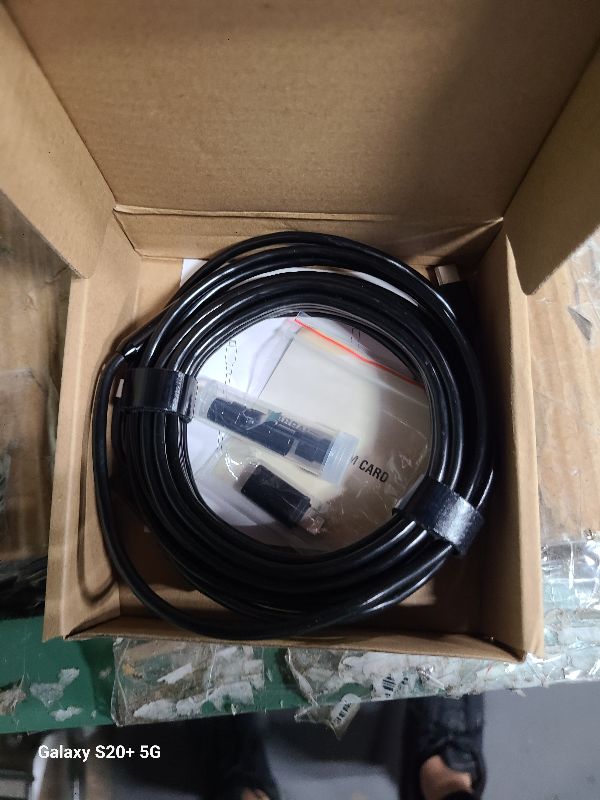 Photo 1 of [Dual-Lens] Endoscope Camera with Light, 1920P HD Borescope with 8+1 Adjustable LED Lights, IP67 Waterproof 16.5FT Semi-Rigid Snake Cord Inspection Camera for iPhone, iPad and Android Phone (Type C)