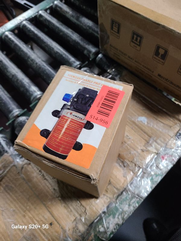 Photo 1 of 12V Heavy Duty Fuel Transfer Pump 85GPH Max Flow - Gasoline/Diesel Transfer Pump with 11.5ft Power Cable & Pulley System - for Trucks, Boats, Tractors, RV, Marine Equipment