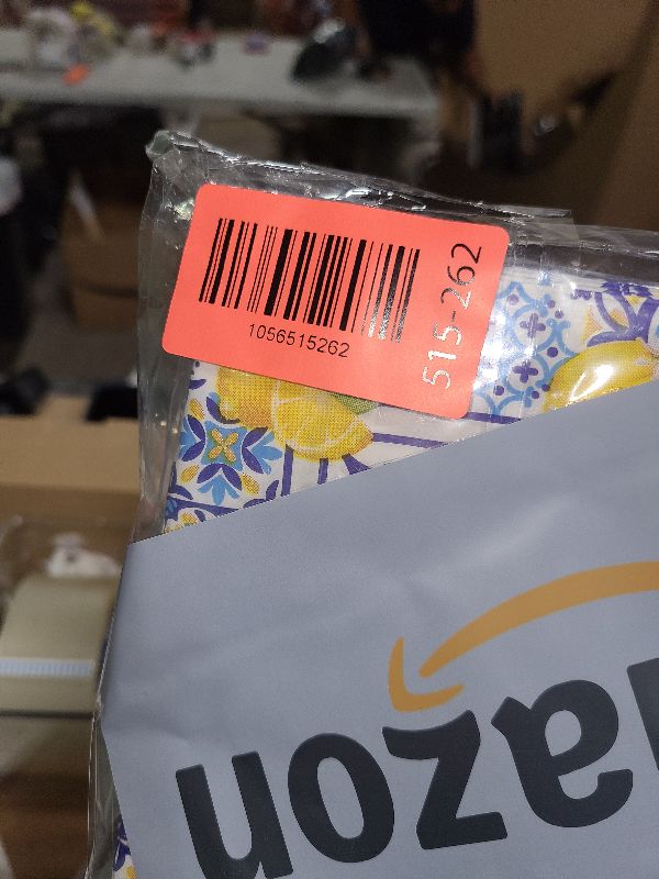 Photo 1 of 100Pcs Capri Lemon Party Supplies Blue Tiles Yellow Lemon Party Set 7"Capri Lemon Citrus Fruit Paper Plates and Capri Lemons Napkins for Baby Shower Lemon Birthday Italian Theme Party Decor Serves 50