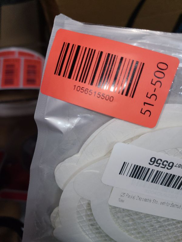 Photo 1 of 25 PCS Disposable Shower Drain Hair Catcher 3.54 Inches Round Drain Hair Catcher Stickers for Bath & Kitchen - Hair Catcher Shower Drain Cover for Human & Pet Hair - Mesh for Bathtub & Laundry