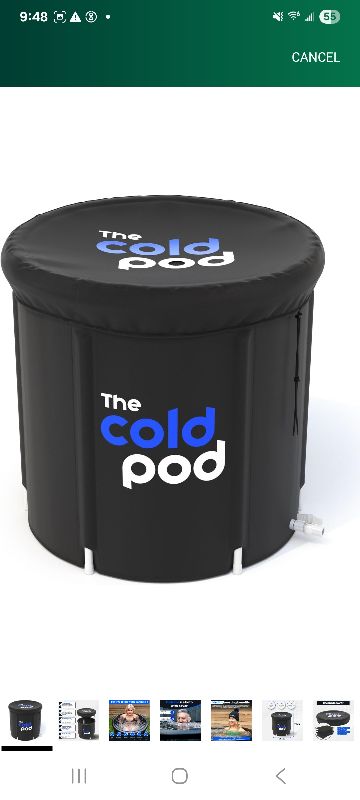 Photo 1 of 
Sponsored

Visit the Store, The Cold Pod
The Cold Pod
Visit the Store
4.4
4.4 out of 5 stars
(1,058)
Ice Bath Tub for Athletes with Cover: 85 Gallons Cold Plunge Tub for Recovery, Multiple Layered Portable Ice Bath Plunge Pool by The Cold Pod