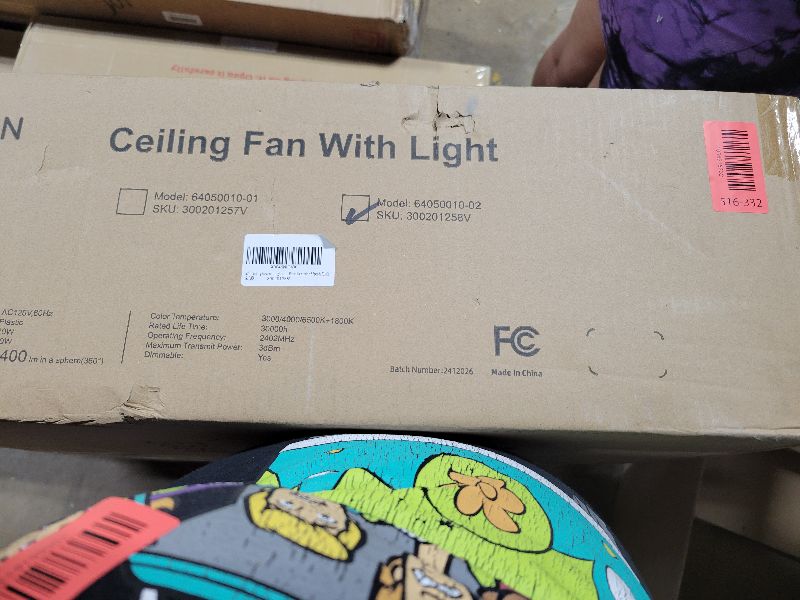 Photo 1 of 22'' Ceiling Fans with Lights and Remote, Stepless Dimmable Ceiling Fans with Night Light, 3000-6500K Color Temperature Celing Fan with Light Flush Mount with 6 Speeds, Black