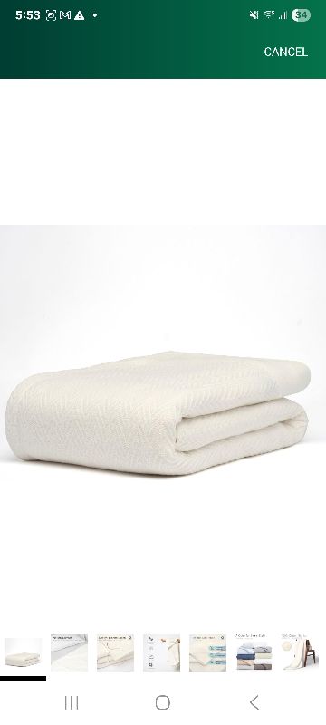 Photo 1 of 100% Cotton Herringbone Weave Blankets, 108" X 90" King, Throw Blanket for Bed, All Season Cotton Blanket, Cozy Blanket,Throws & Bed Blanket, Throw Blanket for Couch, Modern Home Decor -Tusk
