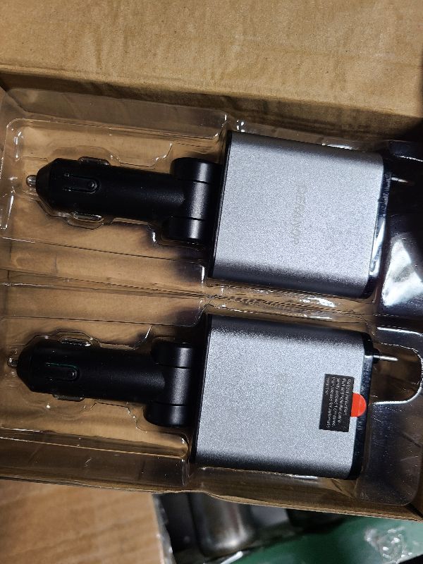 Photo 1 of [2 Pack] Retractable Car Charger 4 in 1 Fast Car Phone Charger 69W, USB C Car Truck Accessories Adapter with 2X Retractable Charger Cords and 2X USB Ports for i Phone 16/15/14/13, for Samsung S25/S24