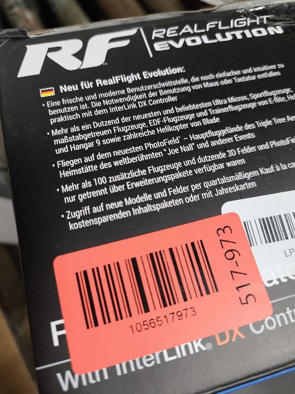 Photo 1 of REALFLIGHT Evolution RC Flight Simulator Software with Interlink DX Controller Included RFL2000 Air/Heli Simulators Compatible with VR headsets Online Multiplayer Options