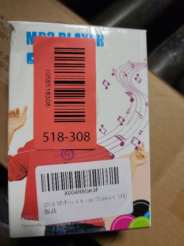Photo 1 of 128GB MP3 Player with Bluetooth - Portable Music Player for Kids