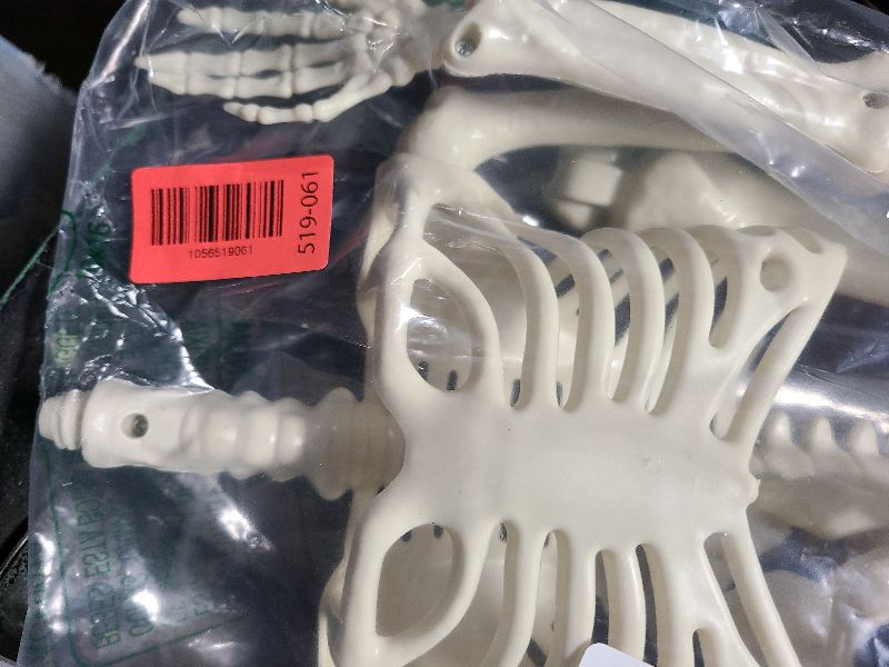 Photo 1 of 2 Pcs 36" Halloween Skeleton Decorations, 3Ft Realistic Full Body Movable Posable Joints, Plastic Decors for Party Haunted House Yard Supplies