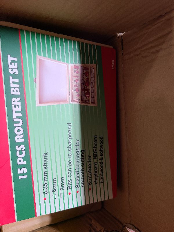 Photo 1 of 110V Router Tool, 800W Wood Trim Router, 30000RPM Electric Hand Trimmer, Palm Router with 15x 1/4” Router Bits & 2x Trim Guides for Woodworking Tools, Adjustable Base Height w/Scale