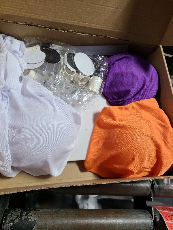 Photo 1 of [Timer] Halloween Decoration Indoor, 3 PCS Light Up Ghost Kit with String Lights, DIY Spooky Halloween Ghost Decor for Home Table Kitchen Office Party[Orange,Purple and Black,16.92 inch]