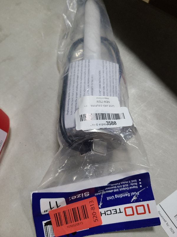Photo 1 of 100TECH Fuel Sending Unit 240-33 ohms 11"(280mm Marine for Boat Vehicle Truck RV Fuel Tank Sending Unit Fuel Water Level Sending Unit Fuel Gas Sender Fuel Water Level Sensor Fuel Gauge Sending Unit