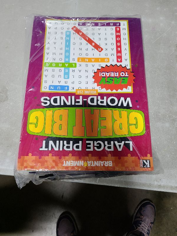 Photo 1 of 12-Pack 1000+ Large WordSearch Puzzle Books for Adults, Aging Seniors Brain Stimulation Giant Print Words Activity Books (Variety Pack Bulk), Paperback - 8x10