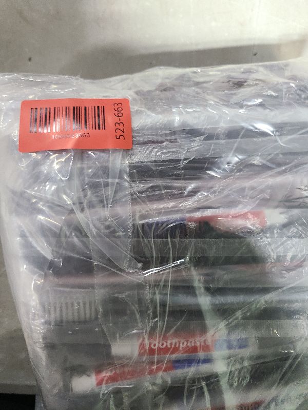 Photo 1 of 100 Pack Disposable Toothbrushes with Toothpaste and Comb for Homeless Individually Wrapped,10g Travel Toothpaste,7inch Black Hair Comb,Soft Bristle Toothbrush for Hotel,AirBnb,Shelter,Charity