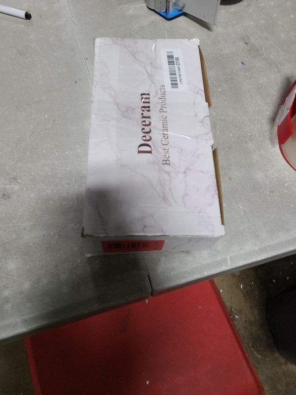 Photo 1 of 2 Pcs Water Absorbing Stone Drying Trays for Bathroom Sink Kitchen Counter Soap Dish Dispenser Sponge Holder White Ceramic Bathroom Vanity Quick Dry Stone Mat for Kitchen Sink Marble Diatomite Tray