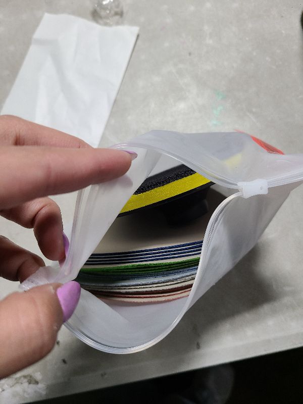 Photo 1 of 20 PCS Water Grit Sandpaper 2000/3000/5000/7000/10000 with one 5-inch Backing Pad Set, Wet Dry Electric Hook &Loop Sanding Disc Pad, Grinding Abrasive Paper and Orbital Sander Polisher