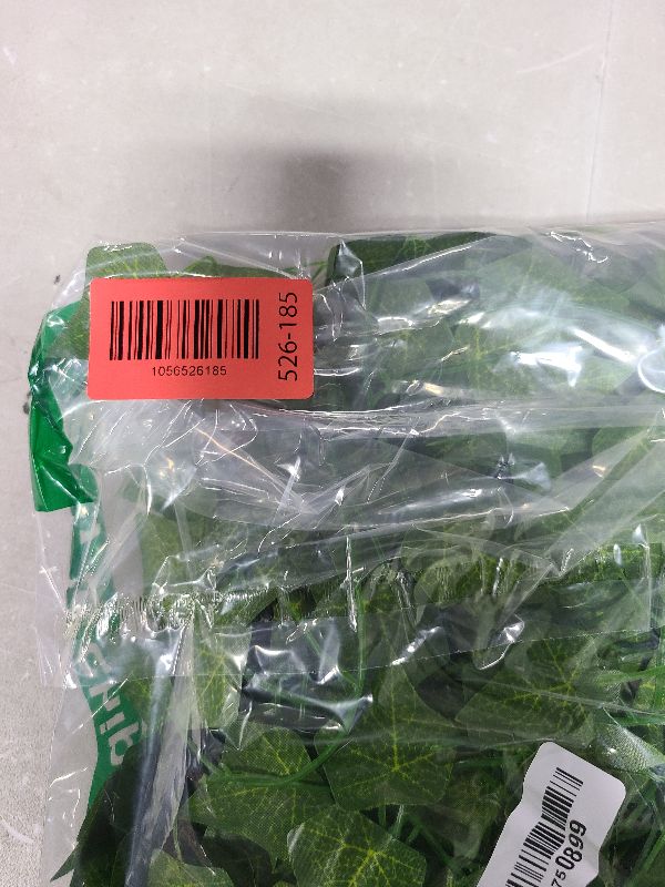 Photo 1 of 12 Pack Fake Vines for Room Decor Artificial Ivy Garland with Clip Green Flowers Hanging Plants Faux Greenery Leaves Bedroom Aesthetic Decor for Home Garden Wall Wedding