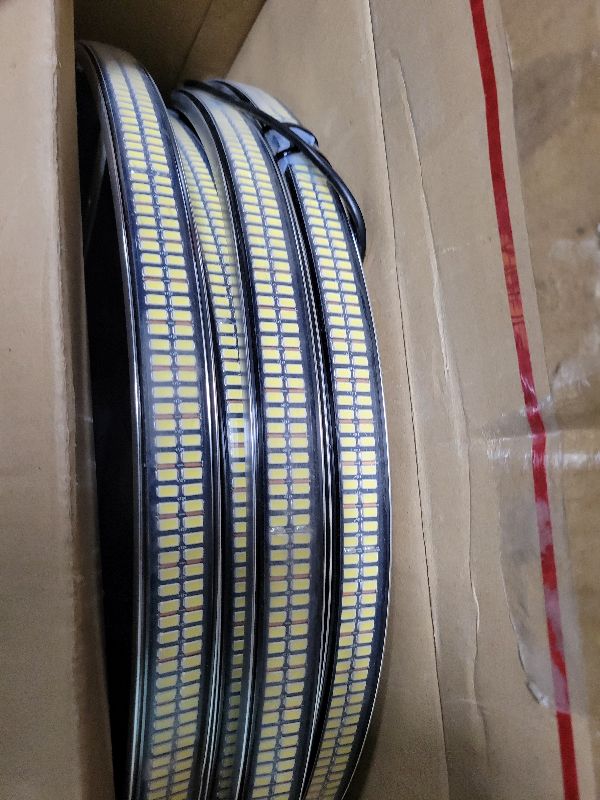 Photo 1 of 17" Dual Row Super Bright Pure White LED Truck Wheel Lights with APP & RF Remote Control, IP68 Waterproof Wheel Rim Light Kit for Trucks, SUVs, Pickups, Cars, Campers