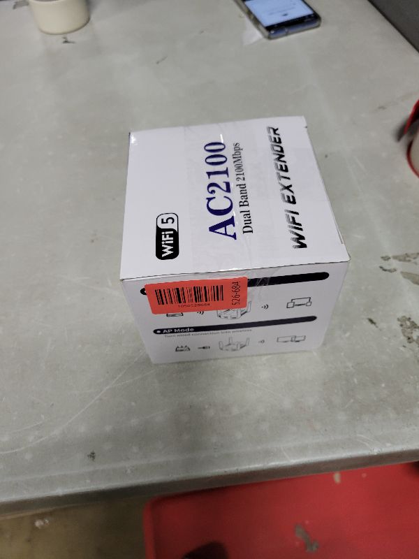 Photo 1 of 2025 AC2100 WiFi Extender - WiFi Extender Signal Booster with Gigabit Ethernet Port, WiFi Booster Dual-Band(5.8G&2.4G) Coverage to 12888 sp.ft, Faster Speed, Compatible with Multiple Devices