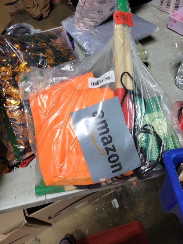 Photo 1 of 2 PCS Adjustable Kids Leaves Rakes (Green & Red, 25.2 in to 34.25 in) with 2 Pairs Gloves & 2 Orange Storage Bags, Lawn Rakes with Wooden Handle, Kids Garden Tools Set for Boys and Girls