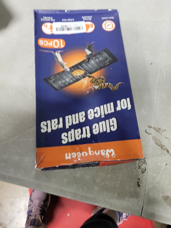Photo 1 of 10 Pack Sticky Mouse Trap, Super Large 47.2 * 11'' Glue Traps for Mice, Peanut Taste Pheromone Rats Traps Indoor for Home, Rodent Snakes Spiders Roaches