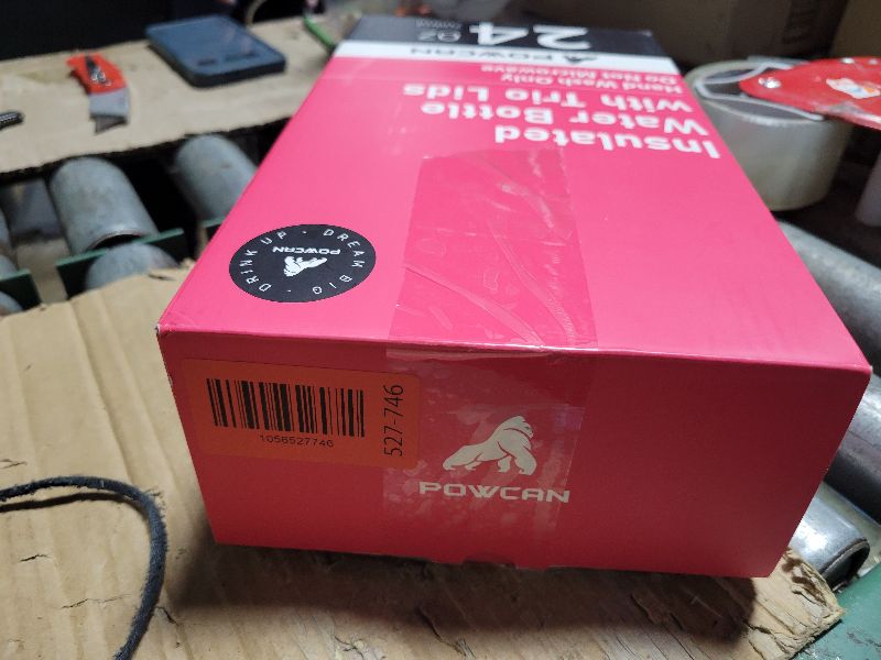 Photo 1 of 24 oz Insulated Water Bottle for Work: 3 Lids, Leakproof, Keep Cold 24H, Car Cupholder Friendly, Stainless Steel Water Flask with Straw and Spout Caps for Sports, Gym, School, Cycling (Tropical Pink)