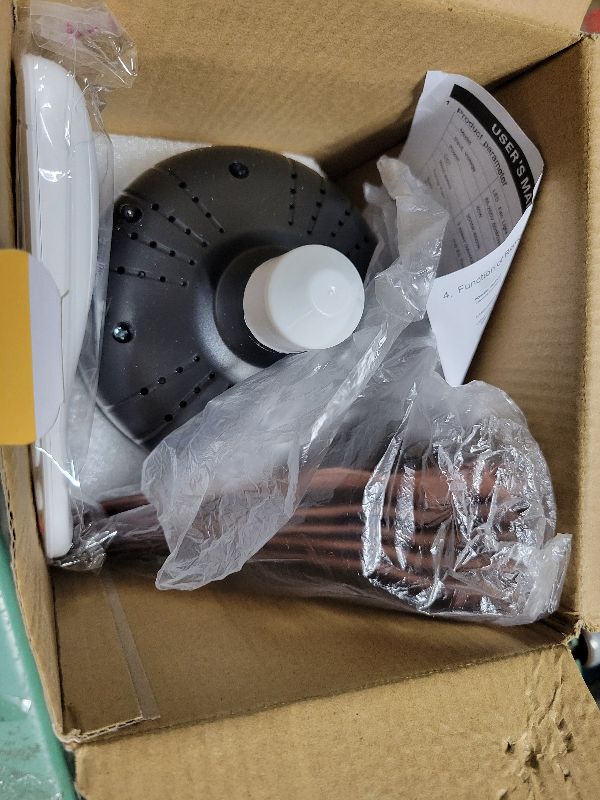 Photo 1 of 2-in-1 Socket Fan Light with Remote, 18'' Small Ceiling Fans with Lights, 3 Colors 3000K-6500K, 3 Wind Speeds, Modern ceiling fan with Dimmable Led Light Bulb for Bedroom Office Garage Kitchen, Brown