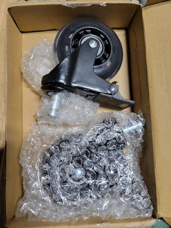 Photo 1 of 2-Pack HDW302 3" Swivel Caster Wheels with Brake – Rubber Heavy-Duty Grill Wheel Replacement for Traeger Pellet Grills – Fits Timberline 850/1300, Ironwood 650/885, Texas Elite 34, Pro 780 & More