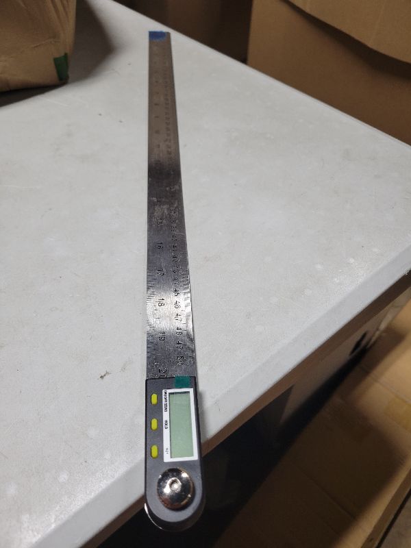 Photo 1 of 20 inch/500mm Digital Protractor Stainless Steel Digital Display Angle Ruler Digital Angle Measuring Finder Tool for Woodworking Tools