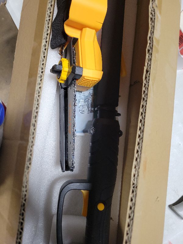 View 3 of 2-IN-1 Cordless 8-Inch Pole Saw & Chainsaw for DeWALT 20V MAX Battery - 1200W Brushless Motor, Total Reach of Max 15.9 FT, Lightweight, 8"&6"Electric Pole Saws for Tree Trimming Pruning (Tool Only)