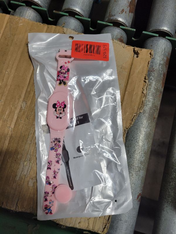 Photo 1 of [1 Pack] Kids Wristband Compatible with Samsung Galaxy SmartTag2, Cute Cartoon Silicone Wristband for SmartTag 2 Holder, Full Coverage Hidden Accessories for Child(Dark Blue+Pink)