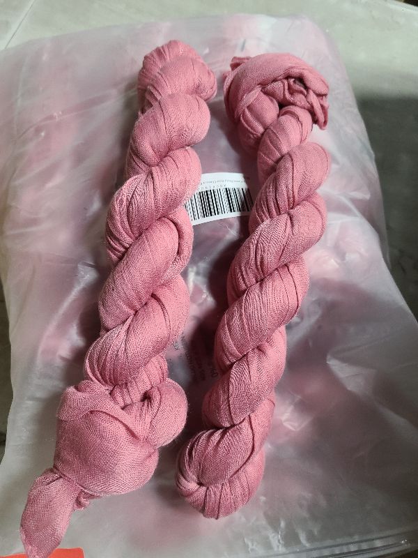 Photo 1 of 12 Pieces Dusty Rose Cheesecloth Table Runner 10FT Pink Runner for Tables Gauze Fabric Boho 35 x 120 Inches Long Table Runner Decoration Rustic Sheer Runner for Wedding Baby Birthday Party Dusty Rose