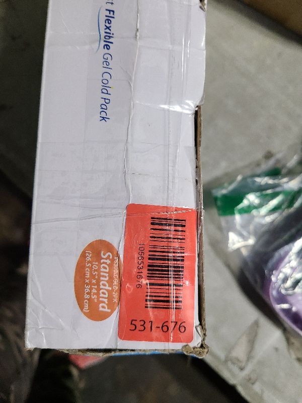 Photo 1 of 2 FlexiKold Gel Ice Packs (Standard Large: 10.5" x 14.5") - Reusable Cold Pack for Injuries, for Back Pain Relief, Migraine Relief Pad, After Surgery, Postpartum, Headache, Shoulder - 6300-COLD 2PK