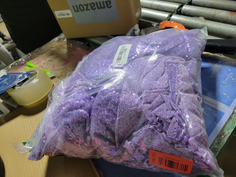 Photo 1 of 15 Pack Lavender Table Runner Sequin Table Runner 12 X 108 Inch Coffee Table Runners Sparkly Glitter Dining Runner for Wedding Engagement Banquet Dining Baby Bridal Shower Birthday Party Anniversary