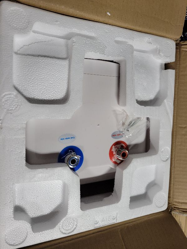 Photo 1 of 1500w Electric Water Heater, 2 Gallon Mini Tank Instant Hot Water Heater, Portable RV Water Heater for Camping Kitchen Cupboards Cabinets, 304 Stainless Steel Inner 86?-167? Adjustable