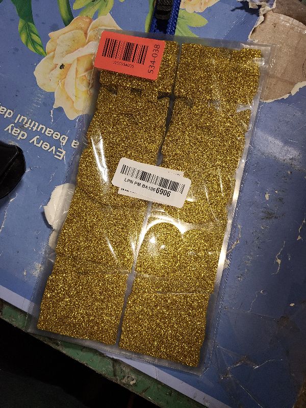 Photo 1 of 128 Pcs Gold Letter Stickers Glitter Large Bulletin Board Letters Alphabet Stickers Vinyl Self-Adhesive Sticker Letters for Poster Board Display Crafts Mailbox Door Classroom Decor (Gold, 2.5 Inch)