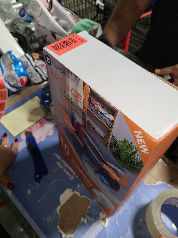 Photo 1 of 10 Jumbo Vacuum Storage Bags with Electric Pump,Plastic Packaging Bags, Space Saver Bag for Clothes, Mattress, Blanket, Duvets, Pillows, Comforters, Travel