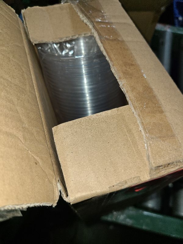 Photo 1 of 12 oz Clear Plastic Cups with Strawless-Sip-Lids, 50 Sets Disposable Cups Plastic Iced Coffee Cups, To Go Cups with Sip Through Lids for Smoothie, Milkshake, Cold Drinks for Party, Wedding, Event