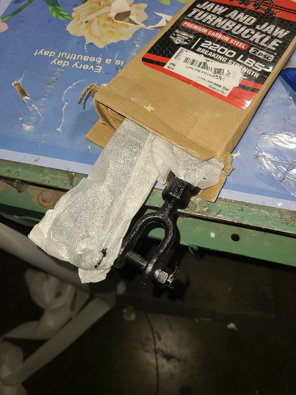 Photo 1 of [Premium] 2 Pack 1/2”x13.4” Heavy Duty Jaw and Jaw Turnbuckle, 2200 lbs Working Load Limit, Weather Resistant, Durable Black Turnbuckle for Wire Rope Tension, Shade Sail Hardware, Sun Shade Tent