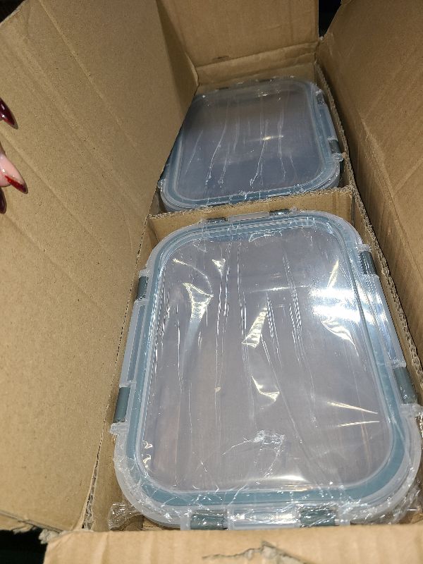 Photo 1 of [8-Pack,30 oz]Glass Meal Prep Containers,Glass Food Storage Containers,Airtight lunch Containers with Lids, Microwave, Oven, Freezer and Dishwasher