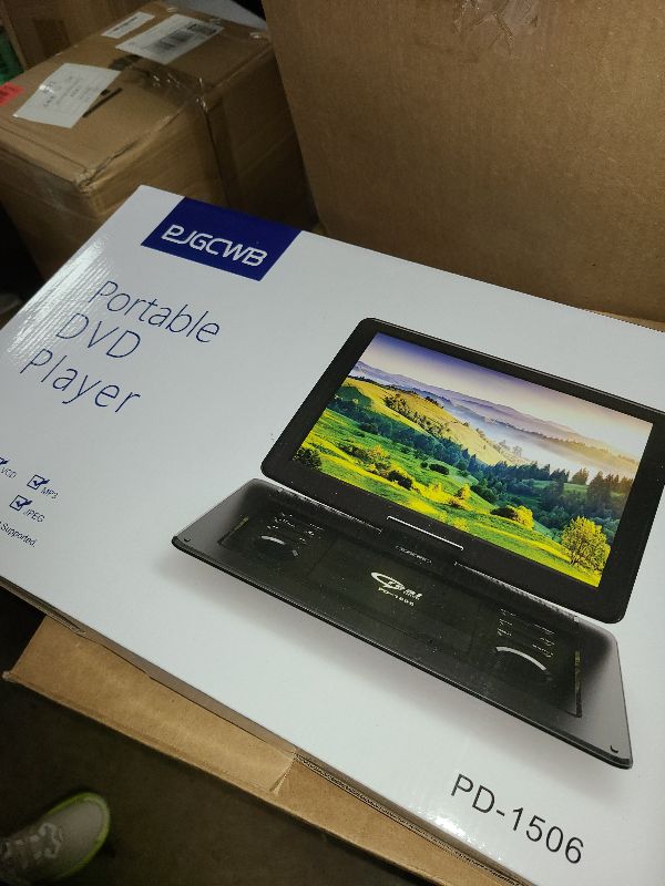 Photo 1 of 17.9" Portable TV/DVD Player Combo with 15.6" Large HD Swivel Screen,Digital TV ATSC Tuner, Built-in Battery,Support HDMI in/USB/Sync TV and Multiple Disc Formats for road trips,RV,and outdoor camping