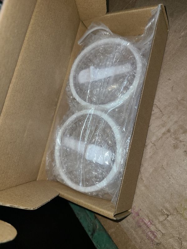 Photo 1 of 2 Pack 30 oz Tumbler Flip Straw Lid Replacement Compatible for Stanley Quencher, Leak Proof Lid Replacement for 30 OZ Stanley H2.0 FlowState Tumbler,Spill Proof Splash Reusable (Transparent White)