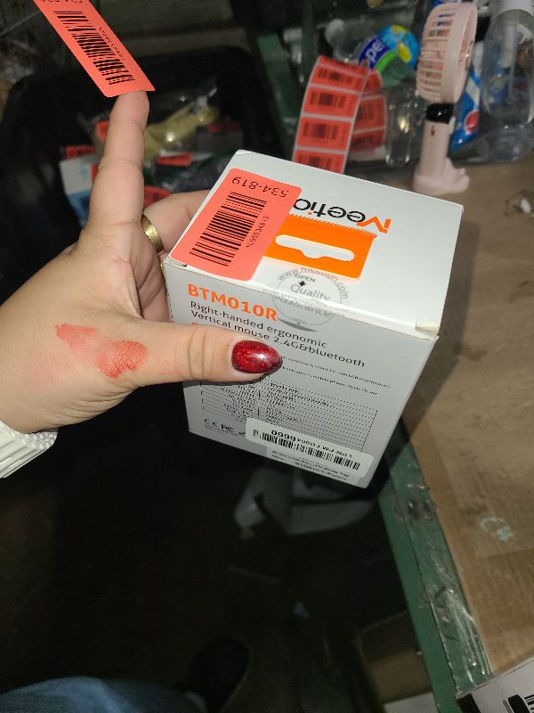 Photo 1 of **MISSING USB ADAPTER**
MEETION Ergonomic Mouse, Wireless Vertical Mouse RGB Backlit Rechargeable Mice for Bluetooth(5.2 + 3.0) & USB-A with USB-C Adapter 4 Adjustable DPI Compatible Mac/Windows/Andriod/PC/Tablet/iPad Purple