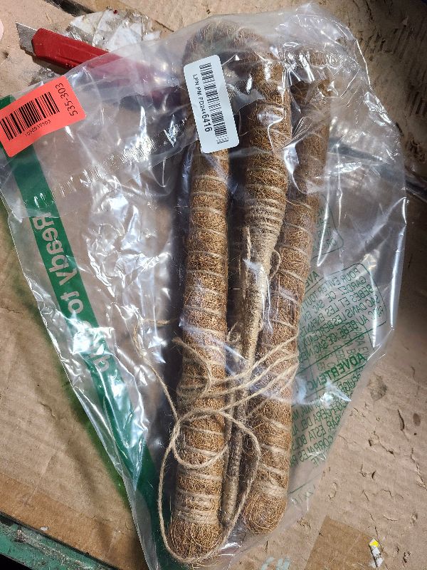 Photo 1 of 2 Pack Moss Pole, 28 Inch Bendable Moss Pole for Plants Monstera, Moss Poles for Climbing Plants Indoor, Coir Plant Pole Sticks Support Stakes for Potted Plant, Pothos, Philodendron