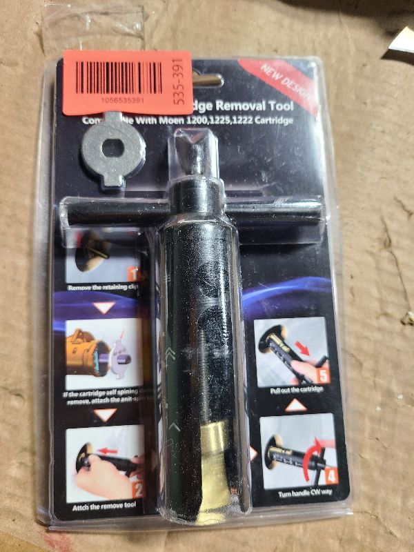 Photo 1 of 104421U Cartridge Removal Tool for Moen 1222 1225 1220, Shower Cartridge Puller Tool, Tub and Shower Faucet Cartridge Remover for Moen Posi-Temp Valve
