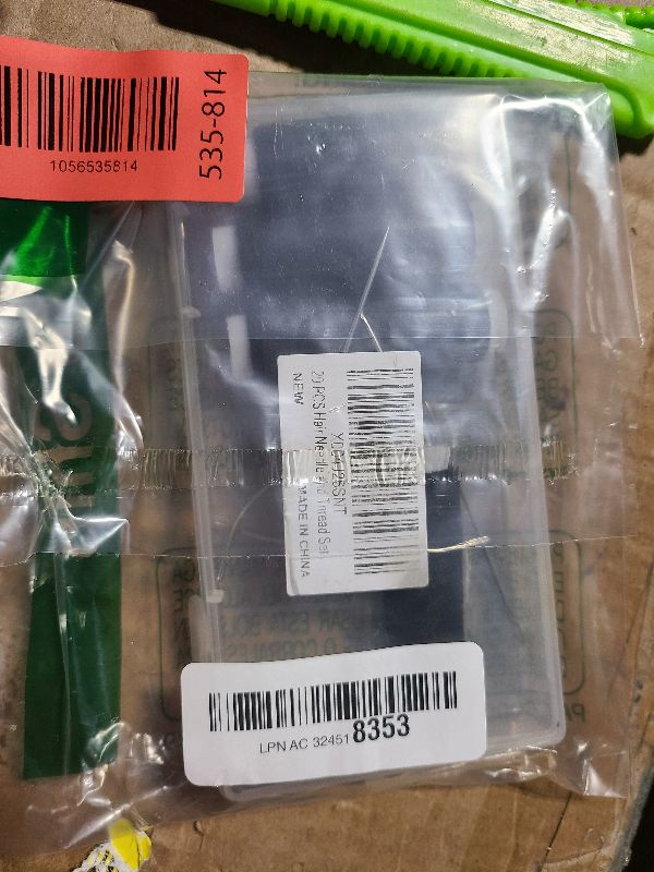 Photo 1 of 20 PCS Hair Needle and Black Thread Kit for Making Wig, Big Medium and Small C J Shape Curved Needle I Needle Sewing for Hair Hand Sewing Hair Extension