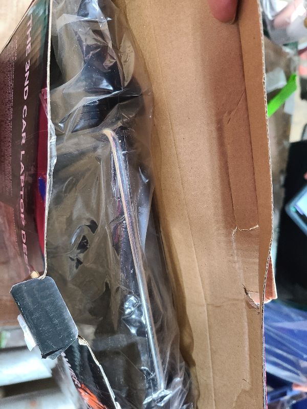 Photo 1 of 2 in 1 Car Steering Wheel Tray / Back Seat Headrest Tray for Eating Food Drink and Writing Laptop Work, XERGUR Black Car Desk