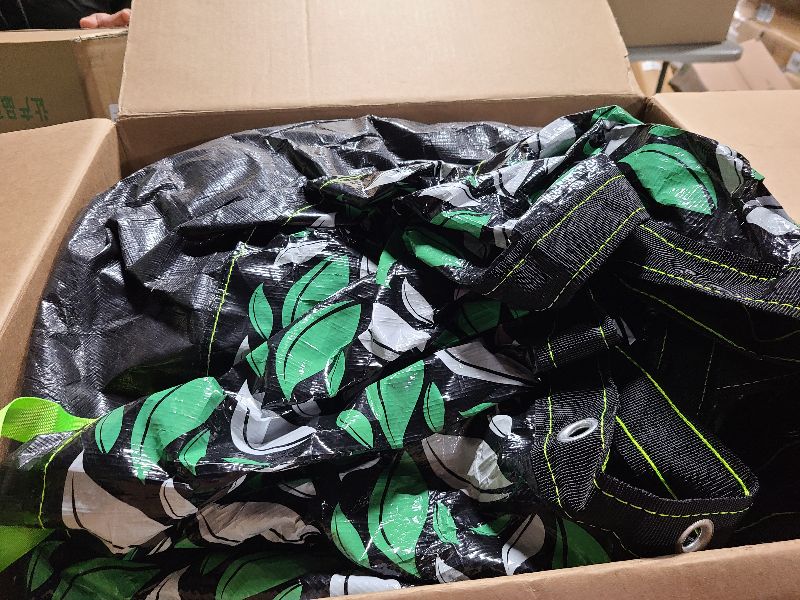 Photo 1 of [2025 Upgrade 185GSM] UIRWAY 18FT Winter Pool Cover Heavy-Duty PE Above Ground Round Pool Cover, Metal Buckle, Cold & UV Resistant, Tearproof